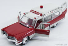Load image into Gallery viewer, GREENLIGHT PRECISION COLLECTION 1959 or 1966 CADILLAC AMBULANCE 1:18 SCALE
