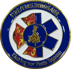 DOEMS FIRE SERVICE DINOSAUR CHALLENGE COIN