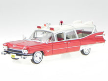 Load image into Gallery viewer, Cadillac Miller Meteor Ambulance RED 1959 diecast modelcar 495002 Atlas 1:43
