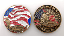 Load image into Gallery viewer, 911 20TH ANNIVERSARY 2&quot; Challenge Coins
