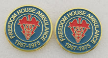 Load image into Gallery viewer, Freedom House lapel pin and morale patch
